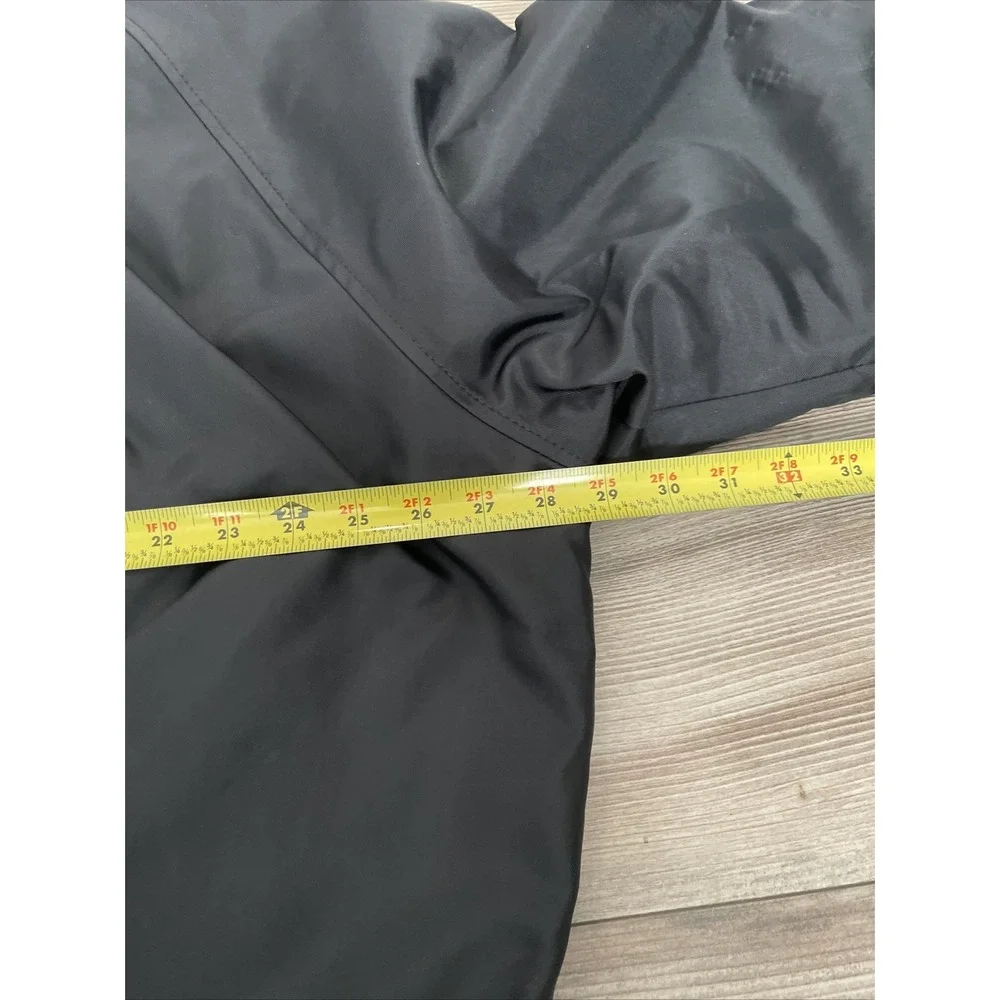 Vintage Buffalo Wild Wings Bomber Jacket Mens XL Westark Black Nylon Snap Front